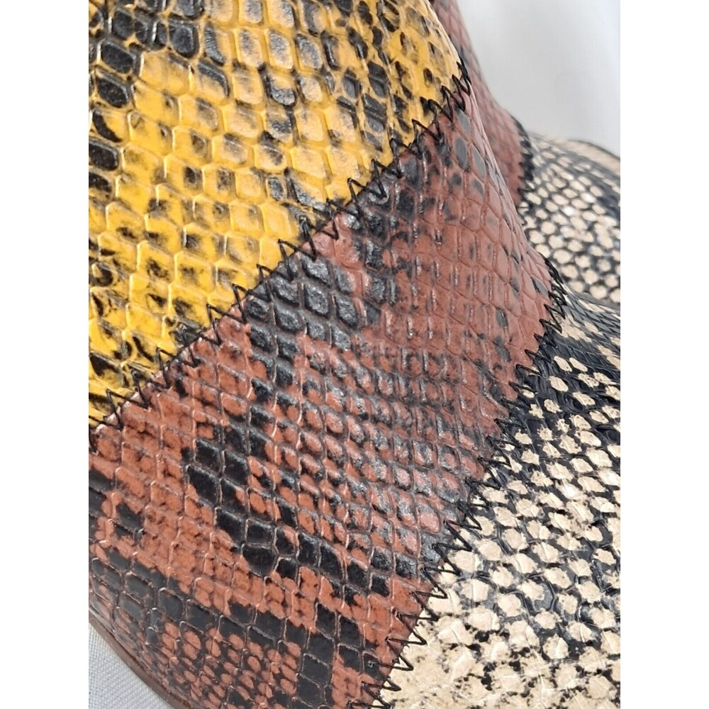 Gibson & Latimer Snake Print Tri-Color Goat Leath… - image 7